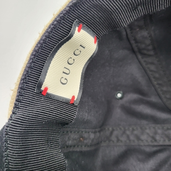 Gucci Gabardine GUCCI Headband Cap Black Size M(58) Authentic main image 7